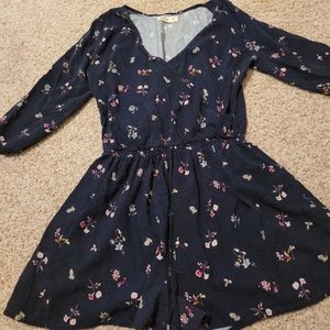Hollister Floral Romper Sz M